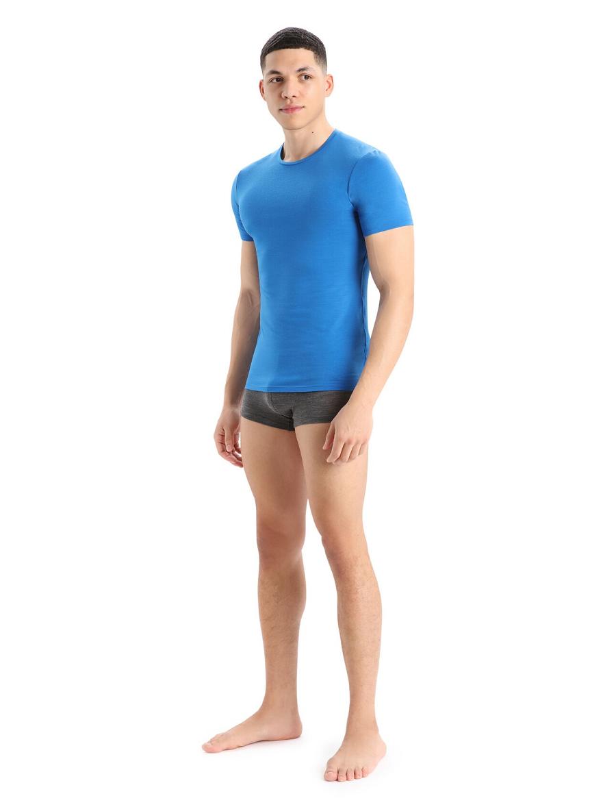 Monsoon Heather Men's Icebreaker Cool-Lite™ Merino Anatomica Trunks Underwear | USA 1288WNBY